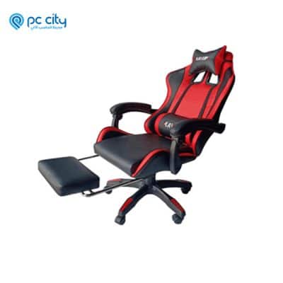 كرسي قيمنق لون أسود و أحمر