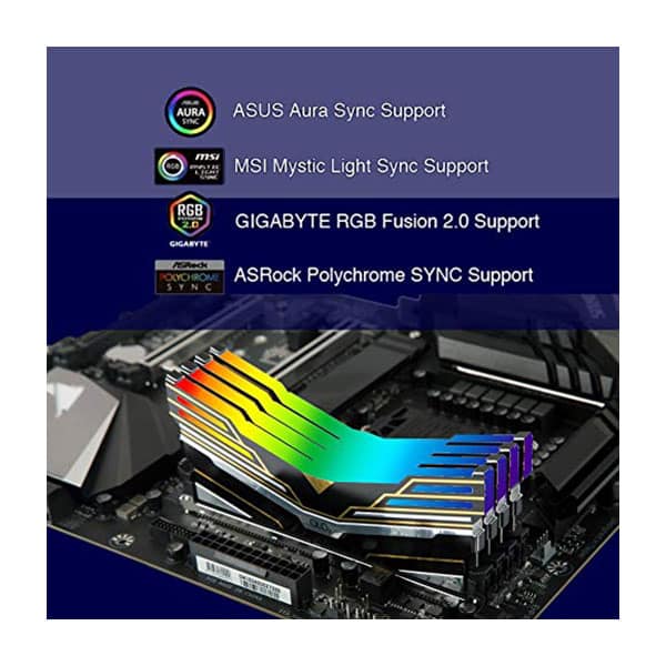 OLOy DDR4 RAM 16 GB (2 x 8 GB) Warhawk Aura Sync RGB 3200 MHz CL16 1,35 V 288-Pin Desktop Gaming رام الكمبيوتر