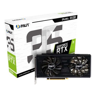 كرت شاشة قيمنق Palit GeForce RTX™ 3050 Dual 8G