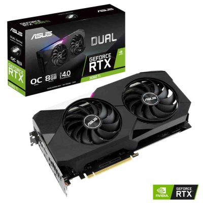 كرت الشاشة ASUS RTX 3060 Ti Dual OC 8GB