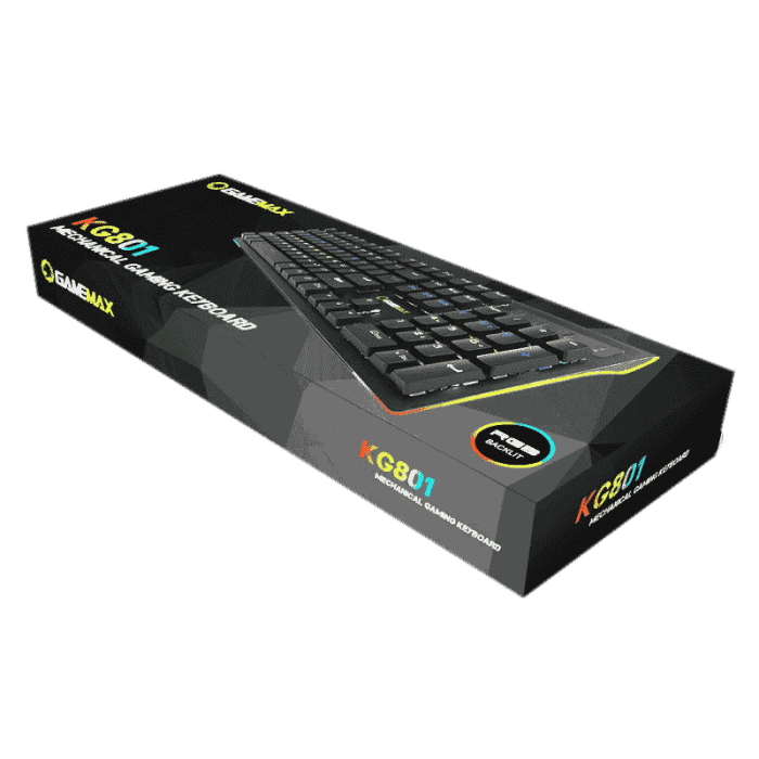 GAMEMAX KG801 Mechanical Gaming Keyboard RGB BACKLIT كيبورد