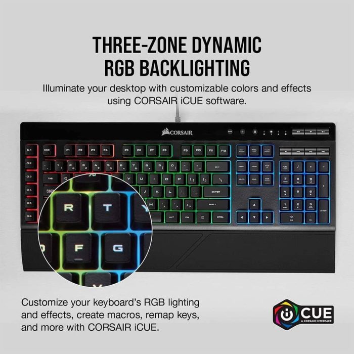 لوحة مفاتيح Corsair Gaming K55 RGB