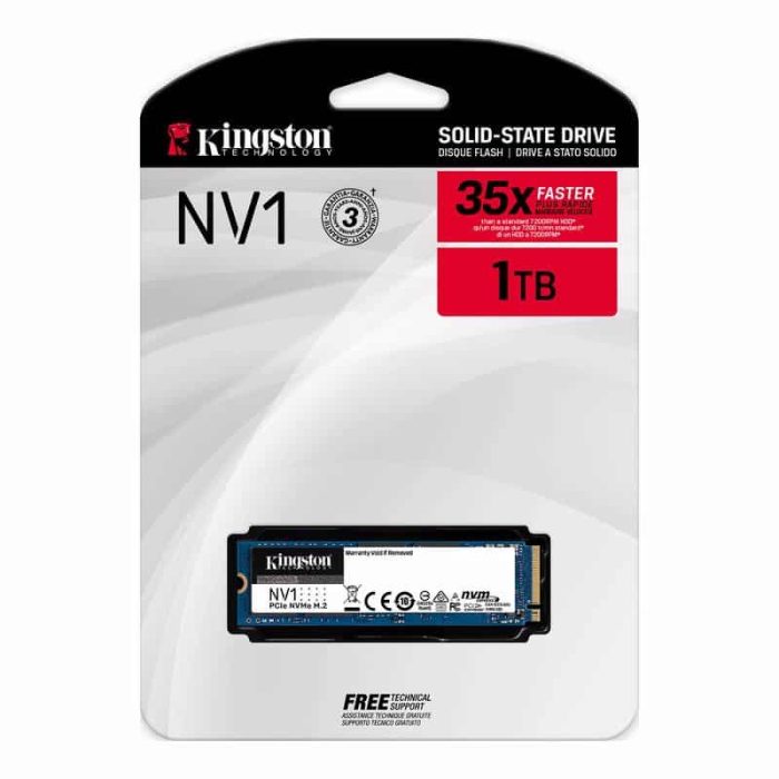 KINGSTON 1TB NV1 PCIE NVME M.2 SSD قرص صلب