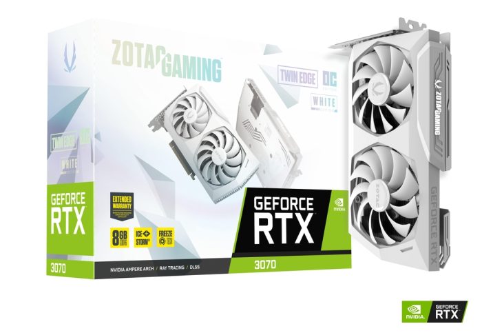 كرت شاشة ZOTAC GAMING GeForce RTX 3070 Twin Edge OC White Edition