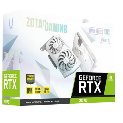 كرت شاشة ZOTAC GAMING GeForce RTX 3070 Twin Edge OC White Edition