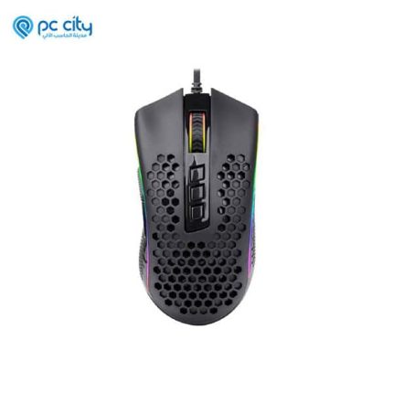 ماوس الألعاب Storm Elite M988-RGB بهيكل خلية النحل وتصميم مريح ، كما أن الكابل مصنوع من أخف مادة لزيادة المرونة، ويسمح بحركات أوسع. افضل ماوس قيمنق لاقوى العاب الكمبيوتر