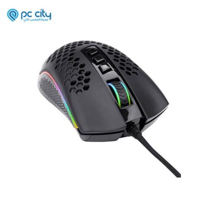 ماوس الألعاب Storm Elite M988-RGB بهيكل خلية النحل وتصميم مريح ، كما أن الكابل مصنوع من أخف مادة لزيادة المرونة، ويسمح بحركات أوسع. افضل ماوس قيمنق لاقوى العاب الكمبيوتر