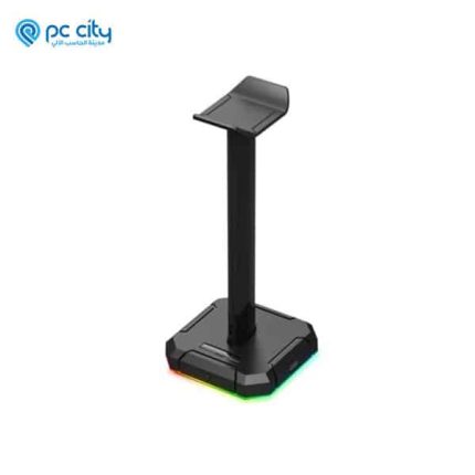 حامل سماعة رأس Redragon HA300 Sceptre Pro بإضاءة خلفية RGB مع شريط دعم من الألومنيوم